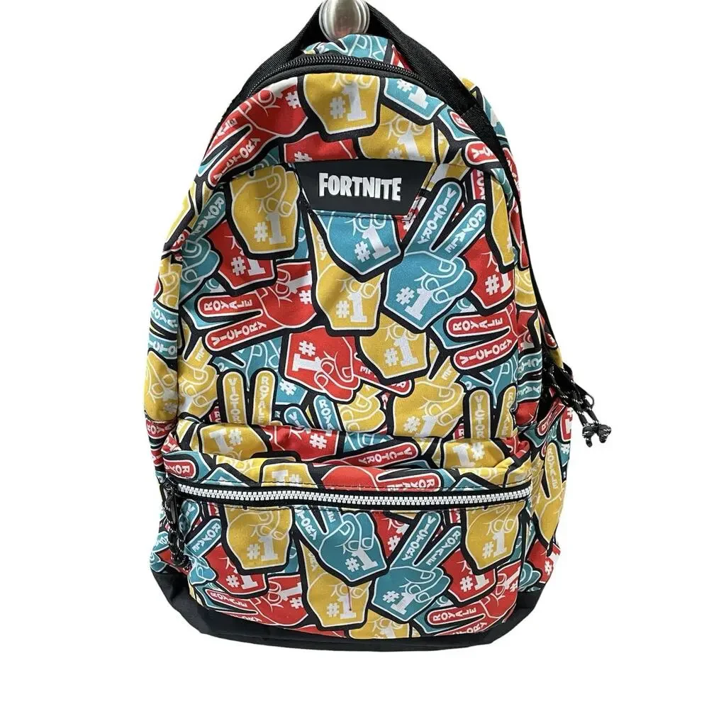 Video Game FORTNITE Multiplier Backpack Multi Colored Victory Royale Foam Finger